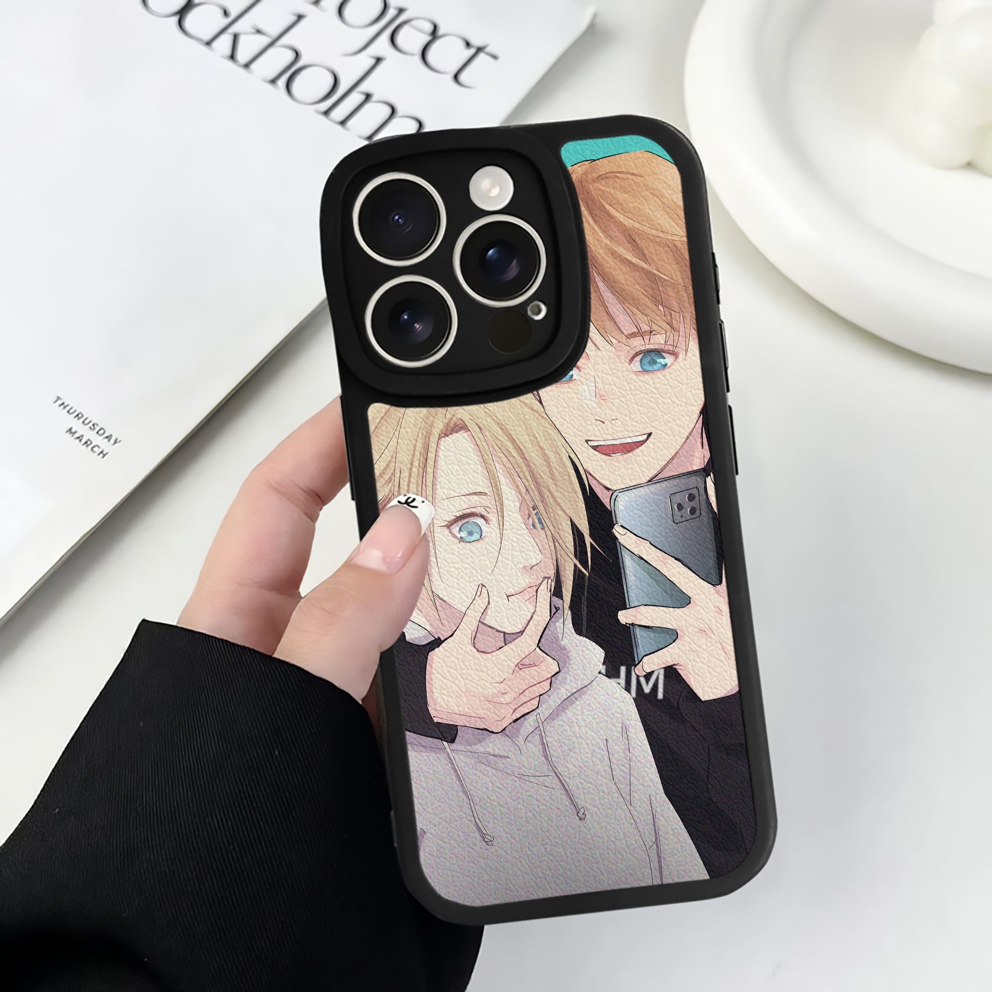 （画像用） 進撃の巨人 Attack on Titan 【iPhone 16シリーズ対応】シリコンスマホケース（レザー調） 材質：シリコン